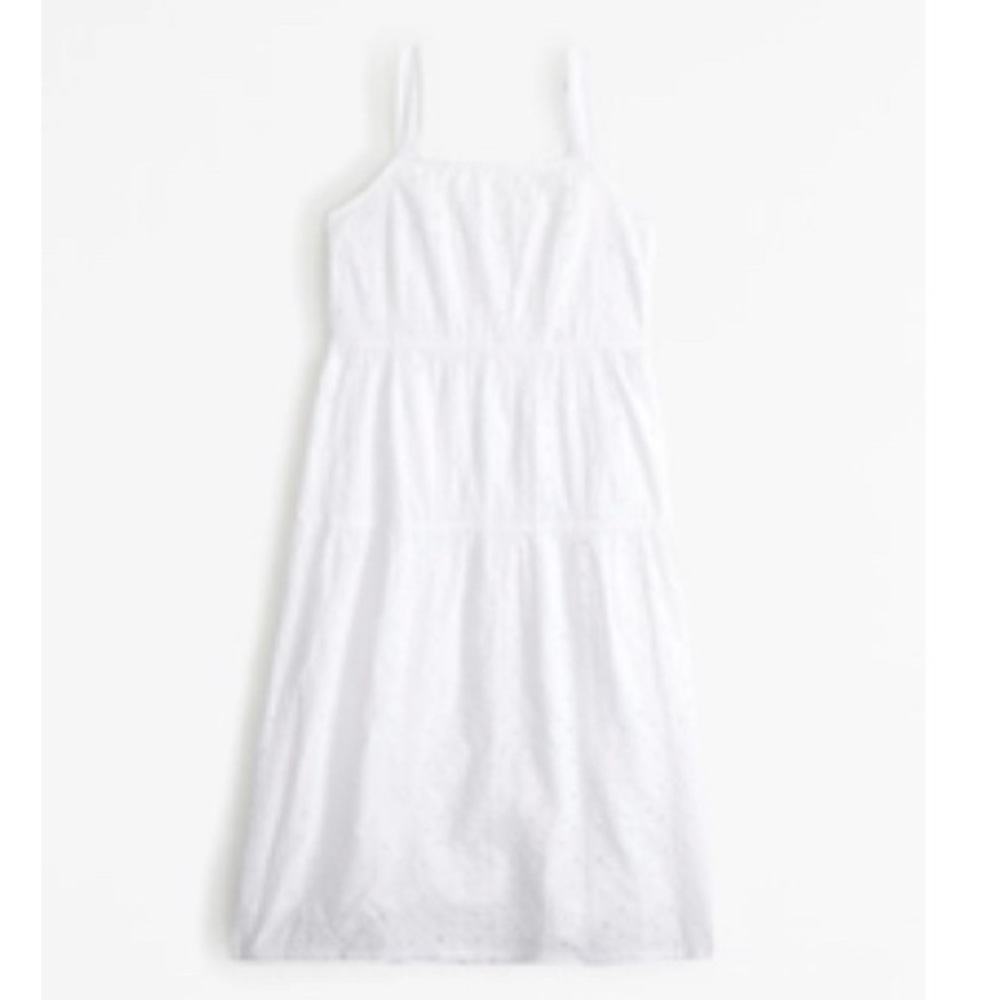 Beautiful White eyelet midi dress Abercrombie kids